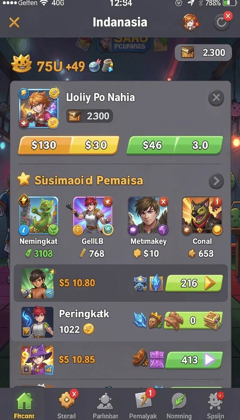 Galeri pratinjau visual duit8 build APK resmi terbaru